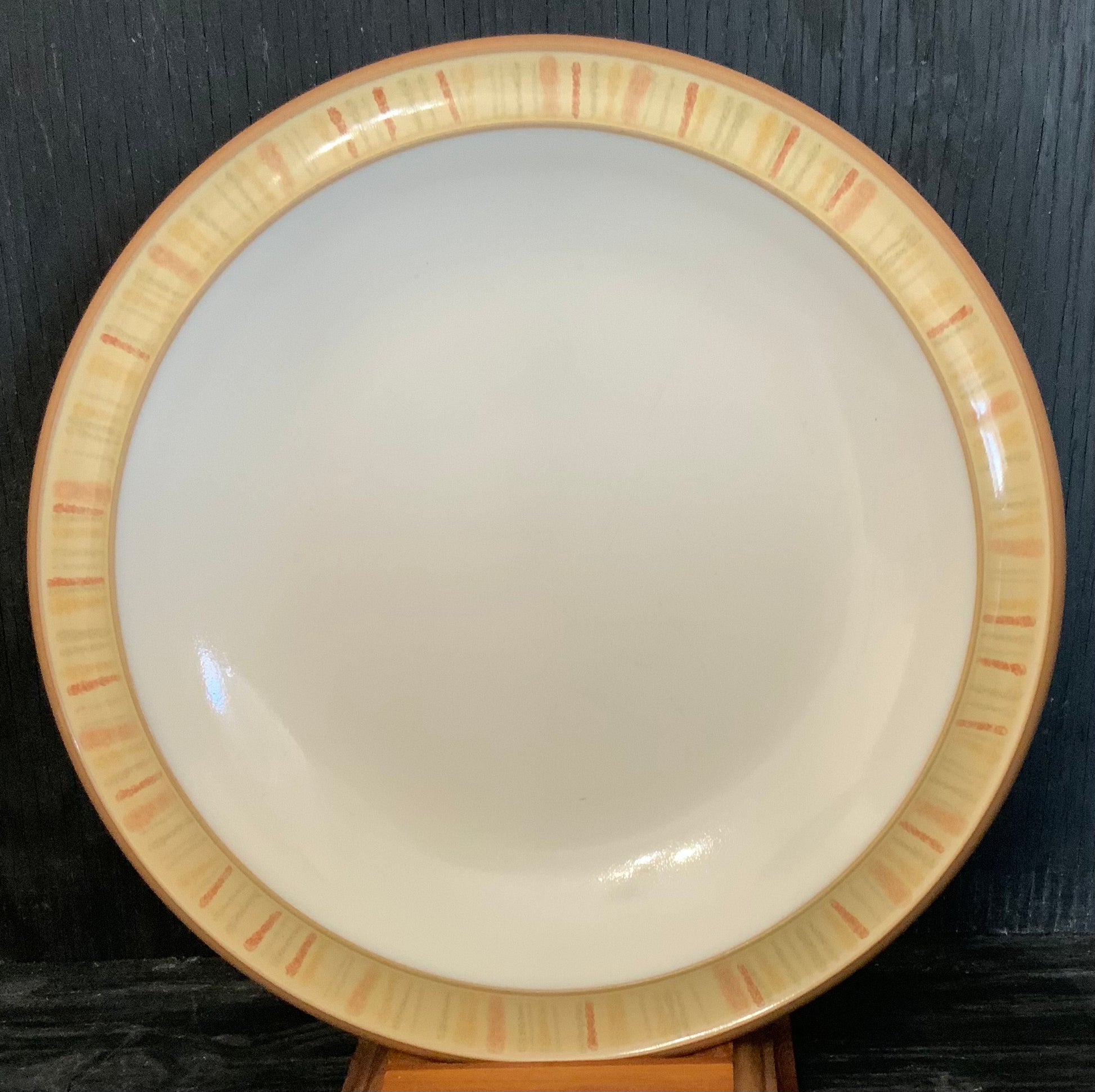 Denby Caramel Stripes Bread and Butter Plates