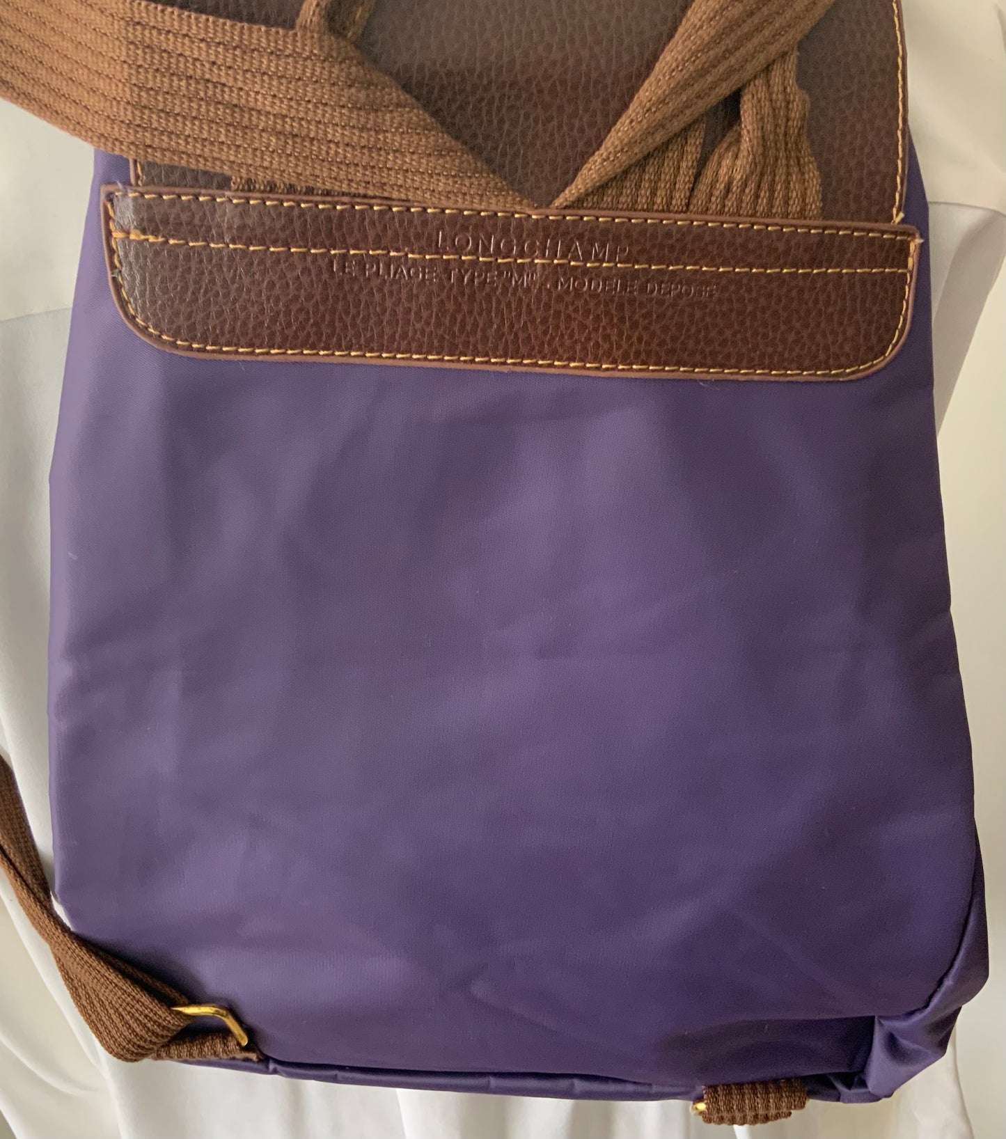 Longchamps Le Pliage Purple Backpack