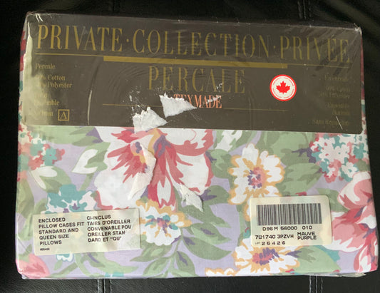 Vintage Private Collection Percale Texmade Pillowcases