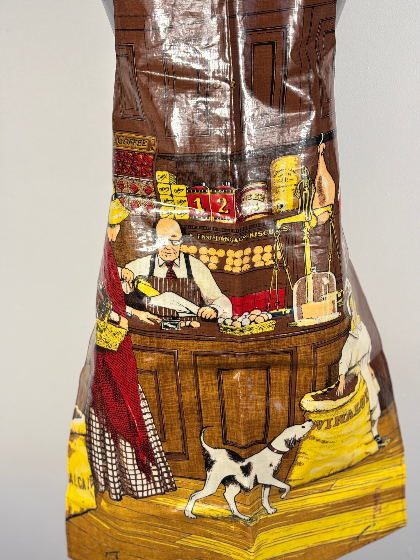 Sari Fabrics Winalot Grocery Store Vinyl BBQ Apron