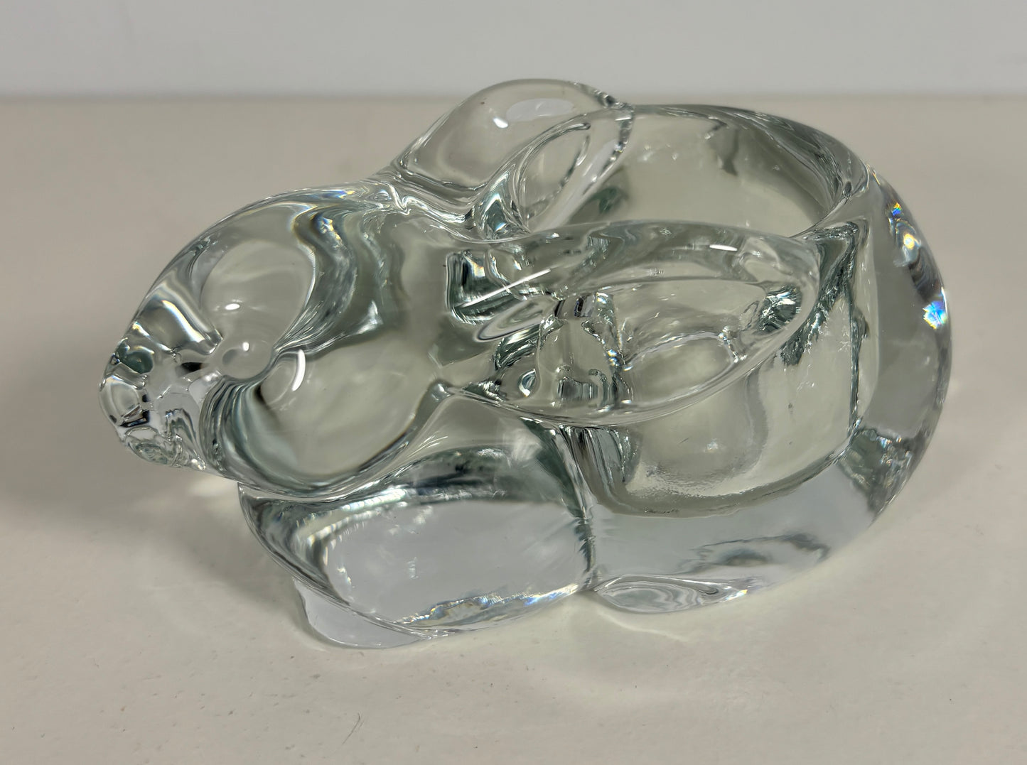 Vintage Indiana Glass Bunny Rabbit Votive Tealight Candle Holder