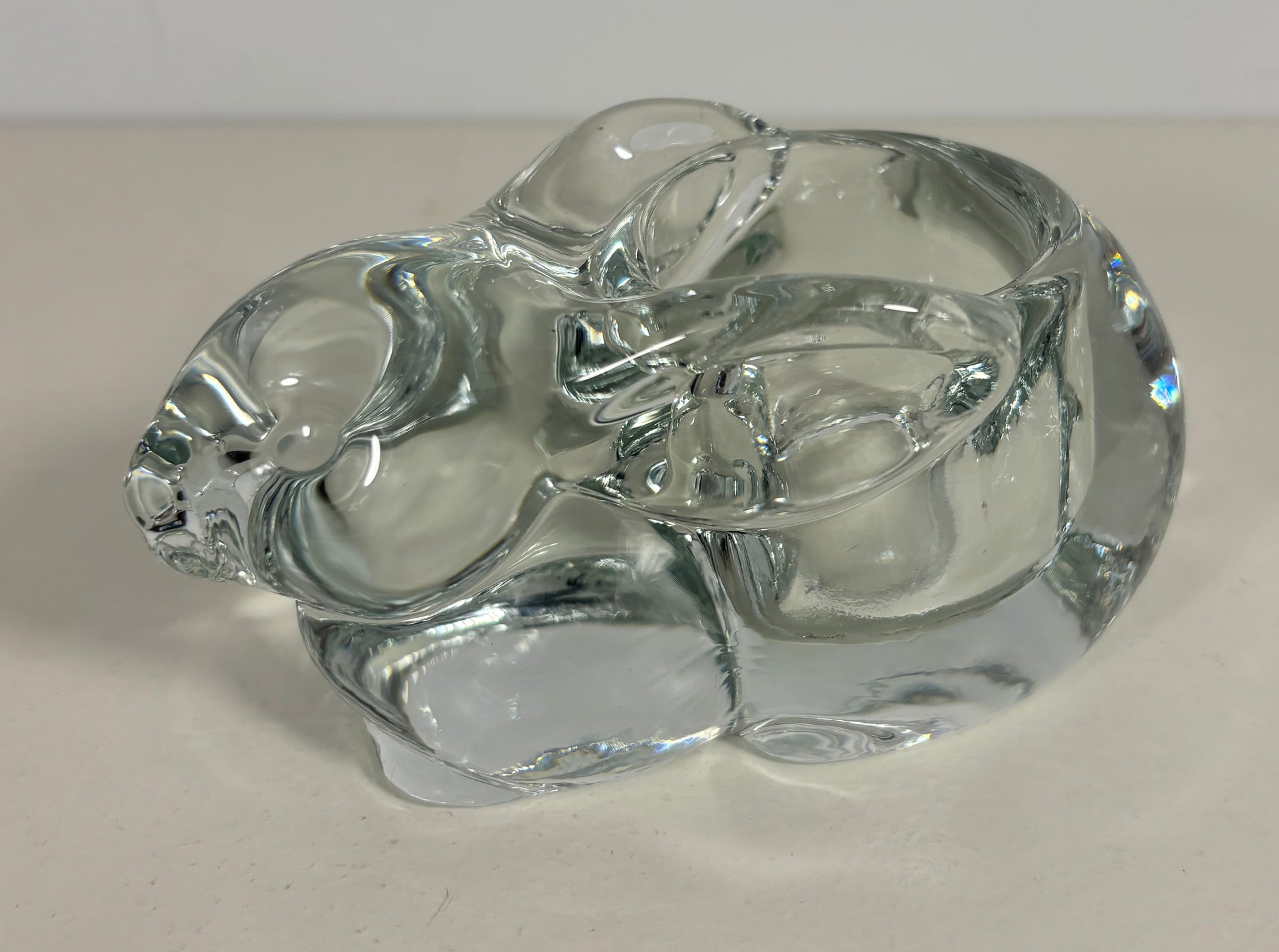 Vintage Indiana Glass Bunny Rabbit Votive Tealight Candle Holder