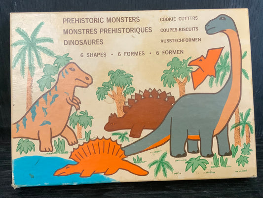 Vintage Prehistoric Monsters Metal Cookie Cutters