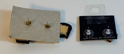 Boston Terrier Shaped Vintage Earrings