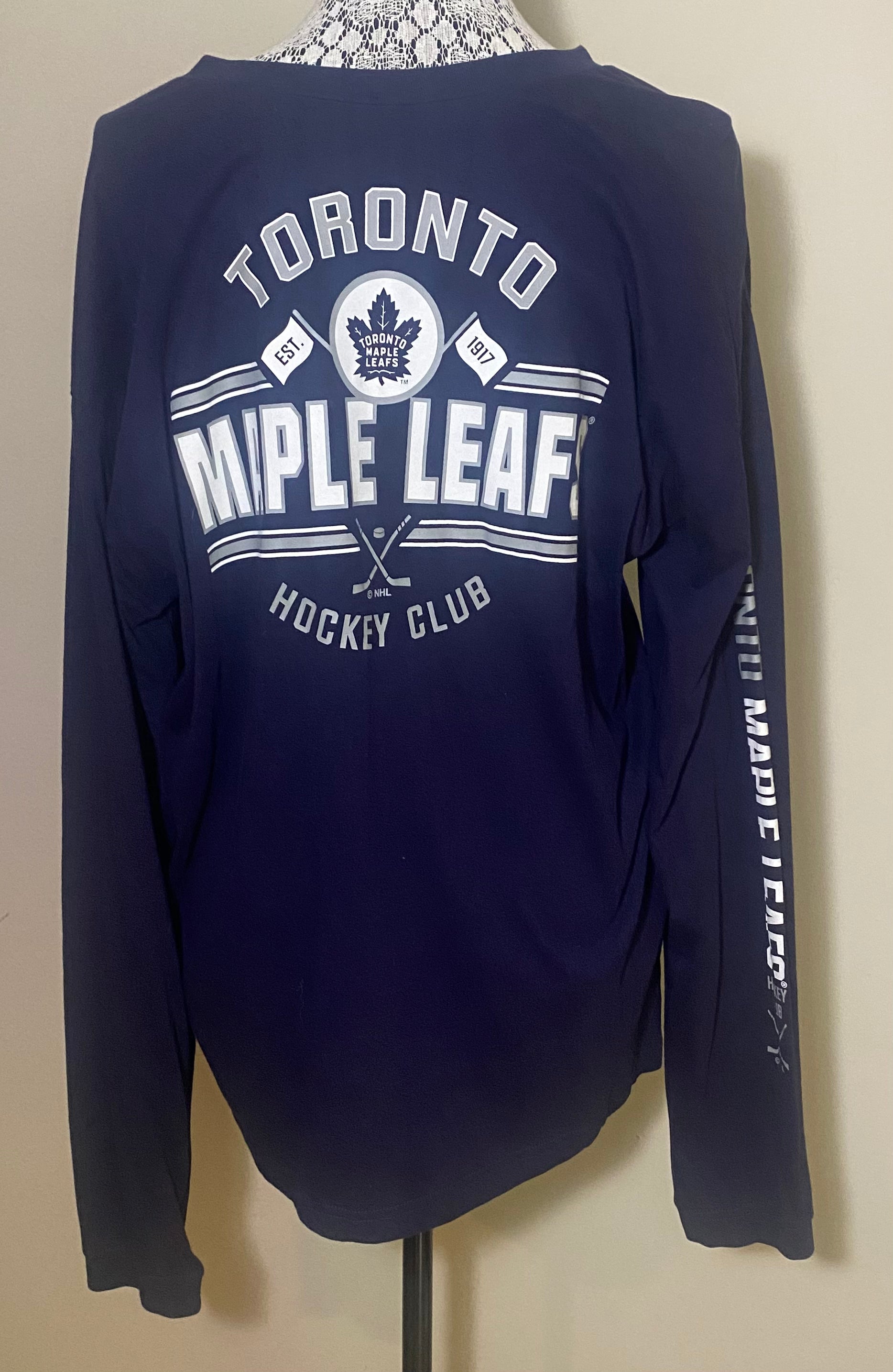 Toronto Maple Leafs Graphic Long Sleeve T shirt