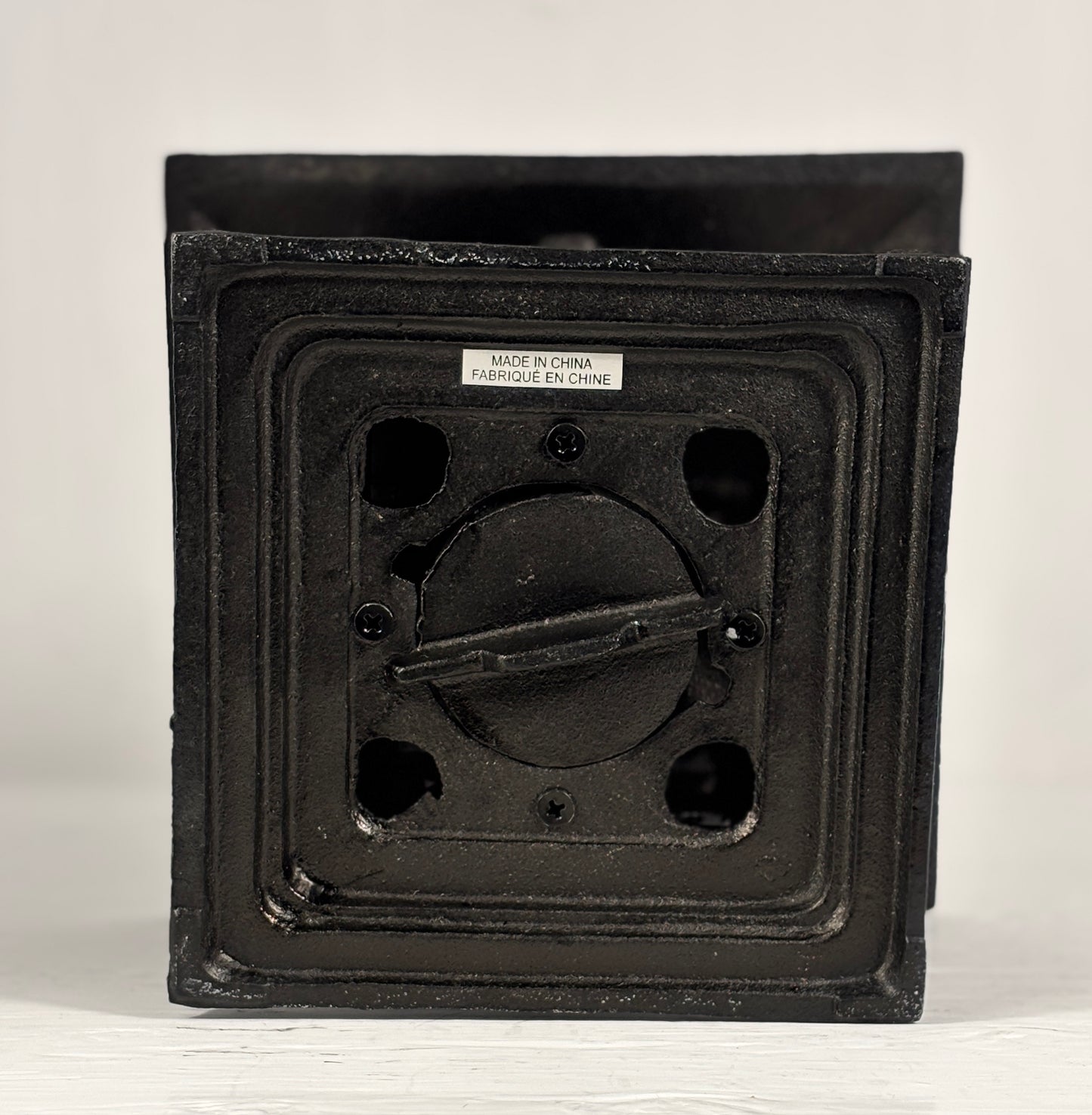 Japanese Cast Iron Pagoda Garden Lantern With Butterfly Motif