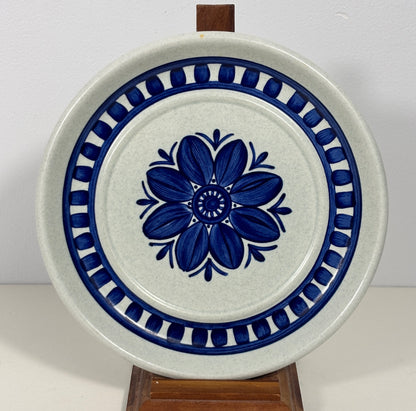 Stonehenge Midwinter Blue Dahlia Bread Plate