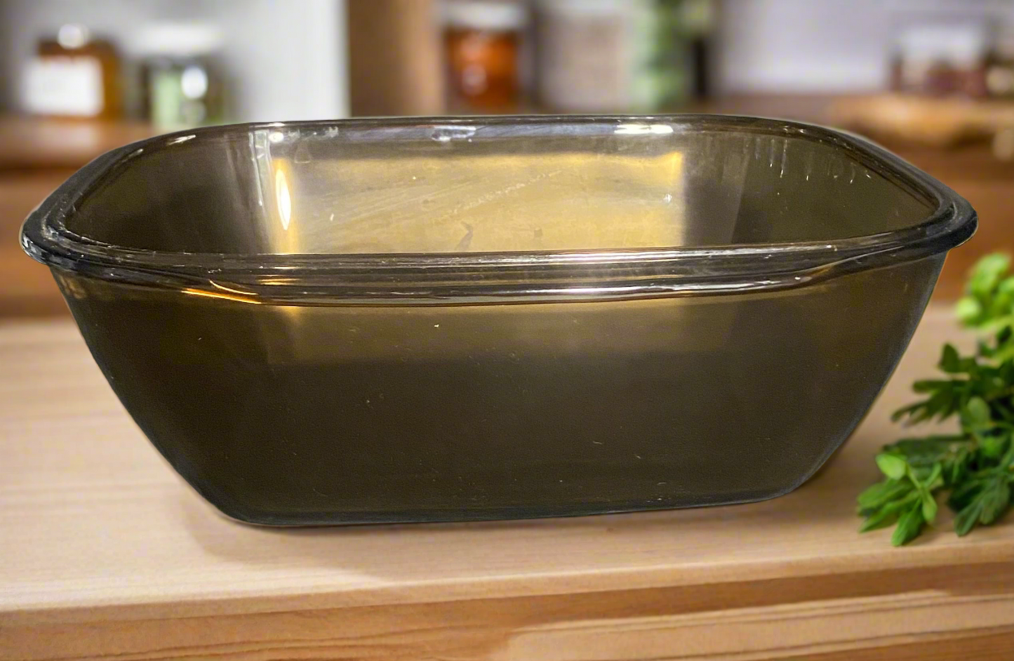 Amber Pyrex Casserole Baking Dish