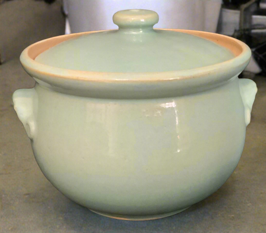 green denby pot with lid