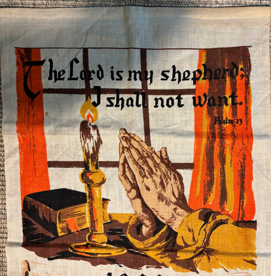 1969 Calendar Psalm 23 Decorative Hanging