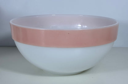 Fire King Pink Colonial Band Mixing Bowl