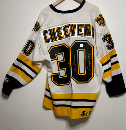 Hockey jersey with 'Cheever' and number '30' on a white background