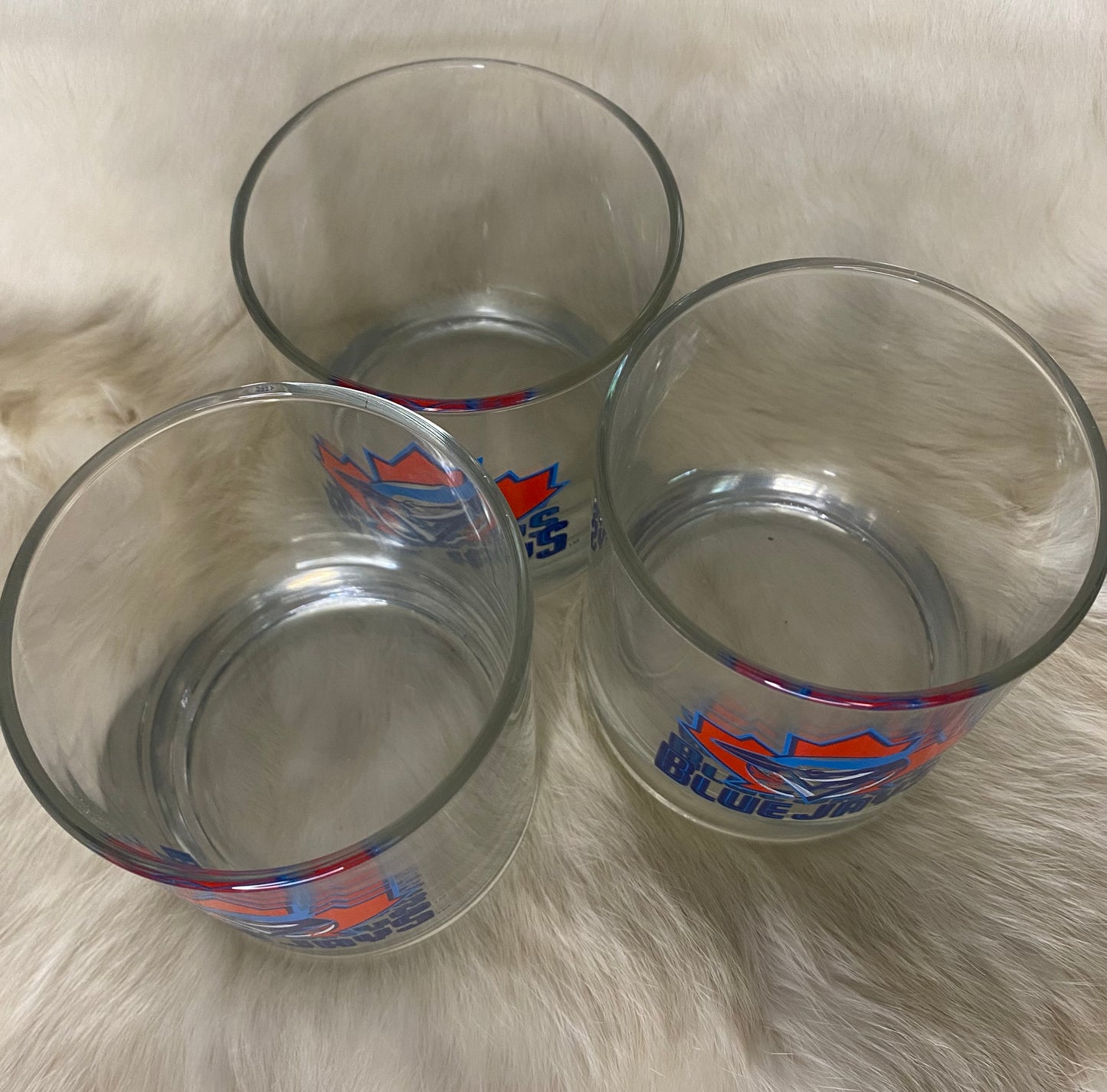 Vintage Toronto Blue Jays Old Fashioned Rock Glasses Set