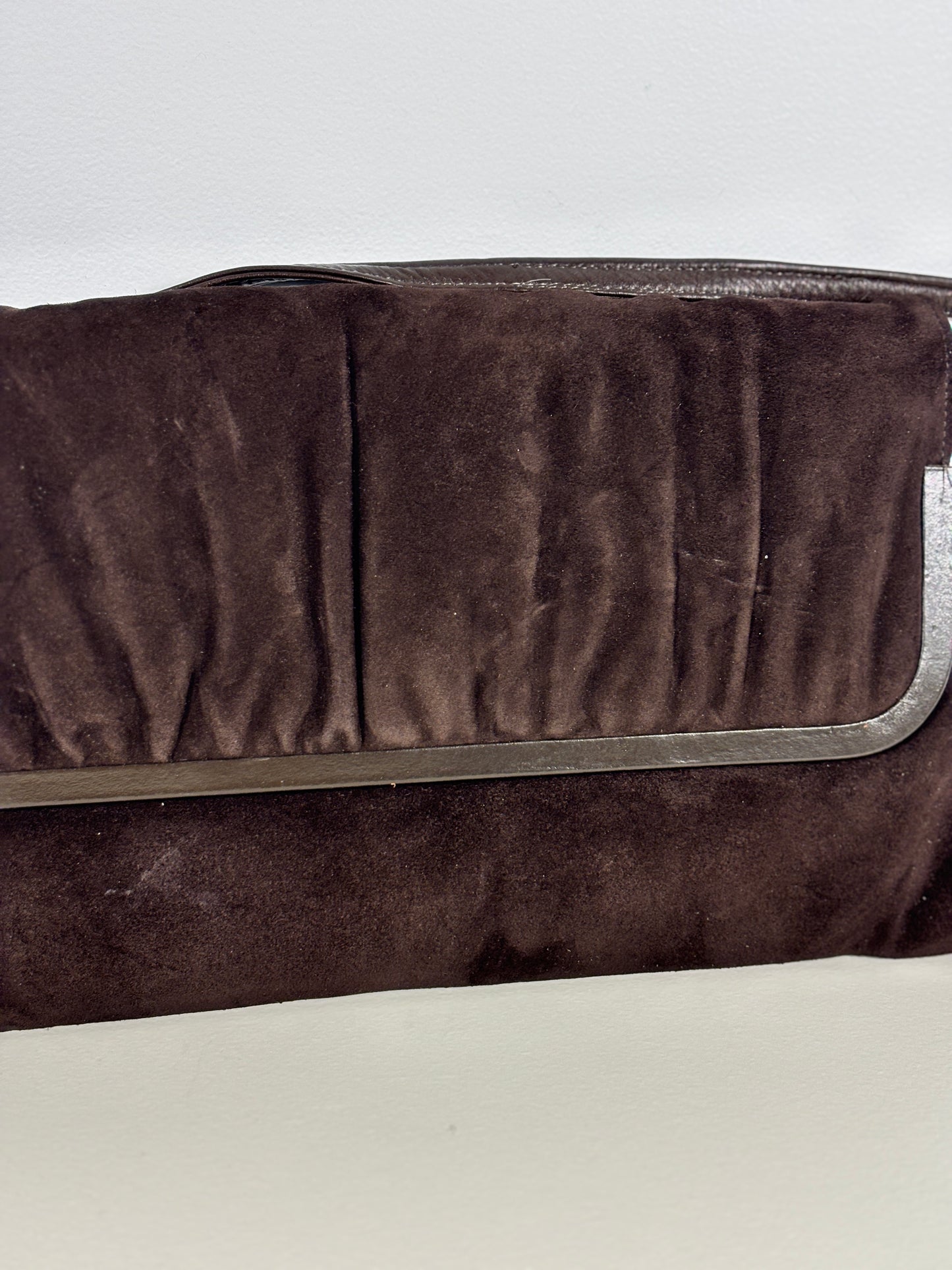 Mastercraft Leather Canada Brown Suede Convertible Shoulder Purse