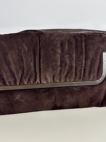 Mastercraft Leather Canada Brown Suede Convertible Shoulder Purse