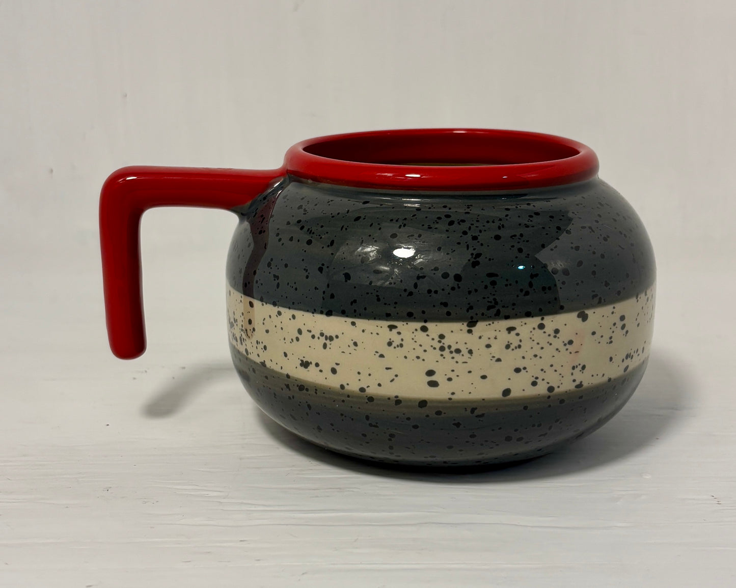 Main and Local Curling Rock Shaped Coffee Mug