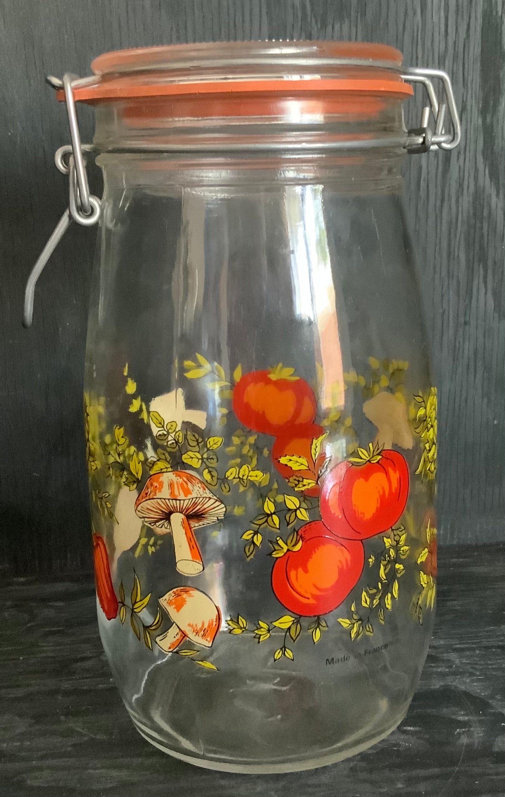 Arc France Vegetable Theme Glass Jar