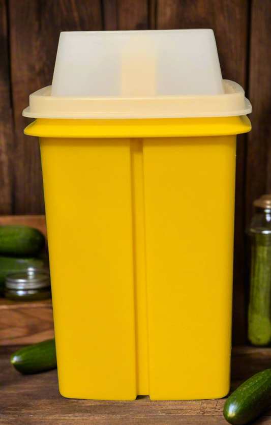 Tupperware Yellow Pickle Saver Container