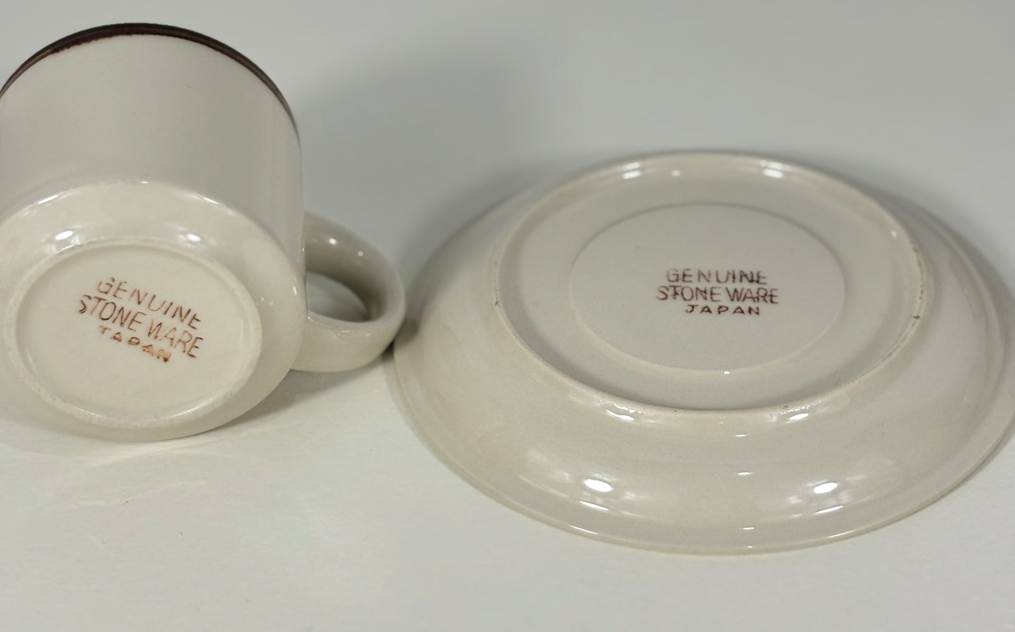 Japan Showa Era Espresso or Tea Mugs and Saucer Set