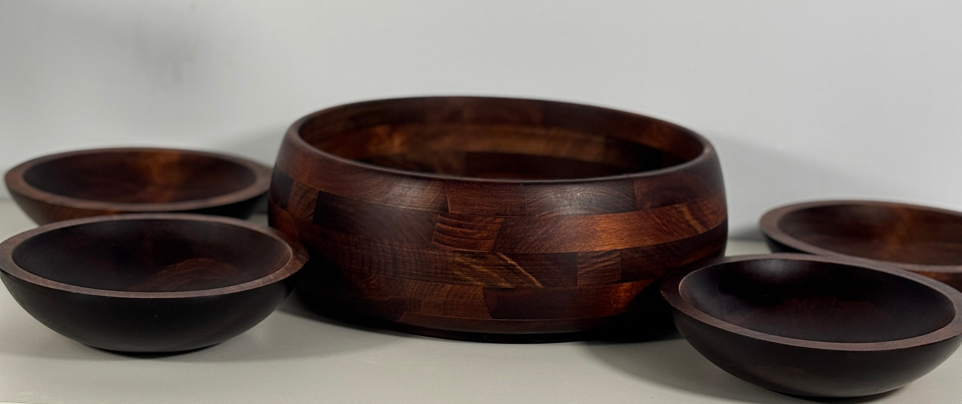 Baribocraft Canada Wood Salad Bowl Set