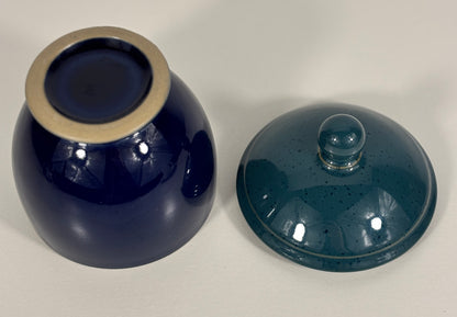 Denby Harlequin Sugar Bowl with lid