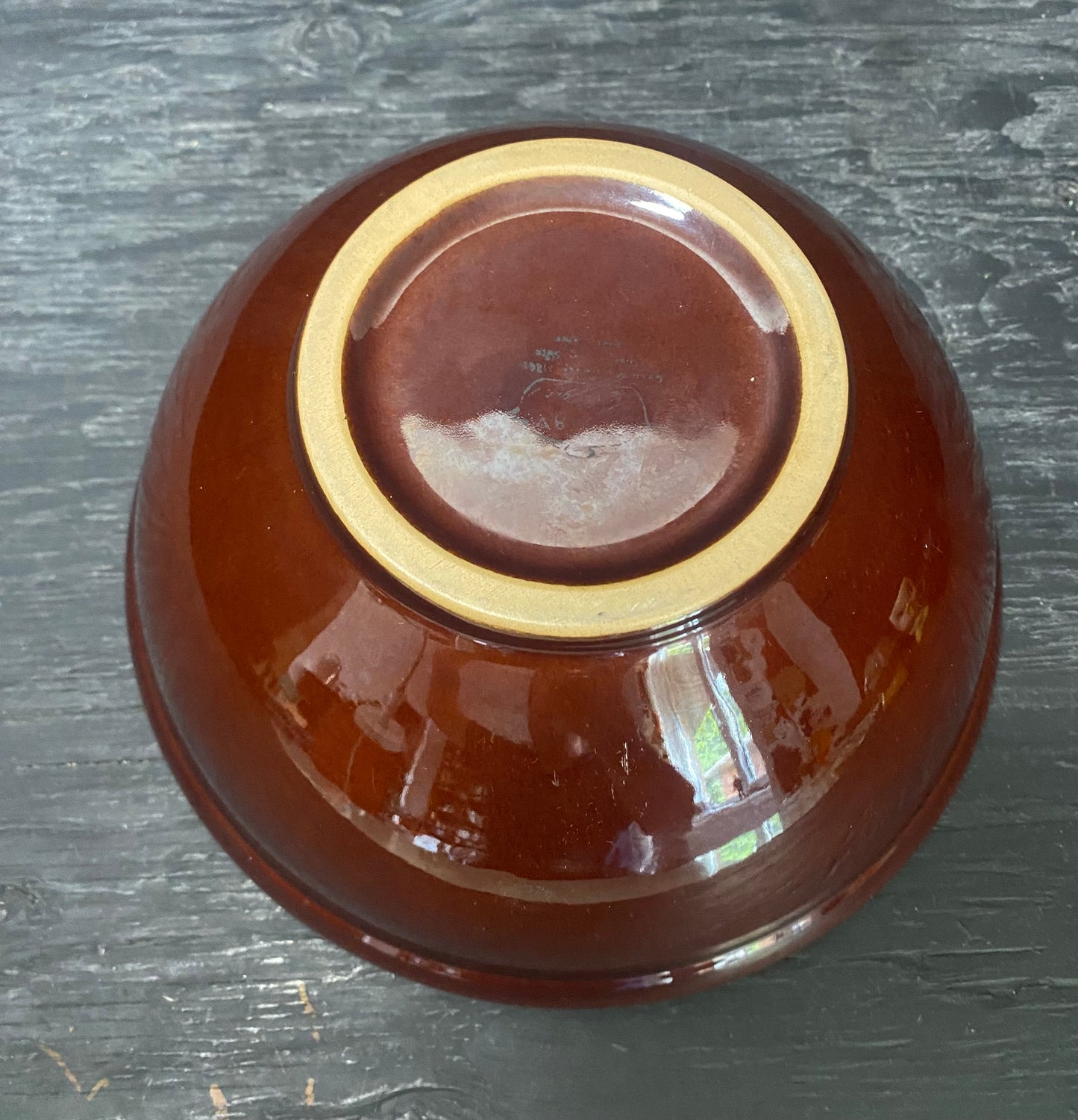 Vintage Denby Dark Brown 9 Inch Serving Bowl