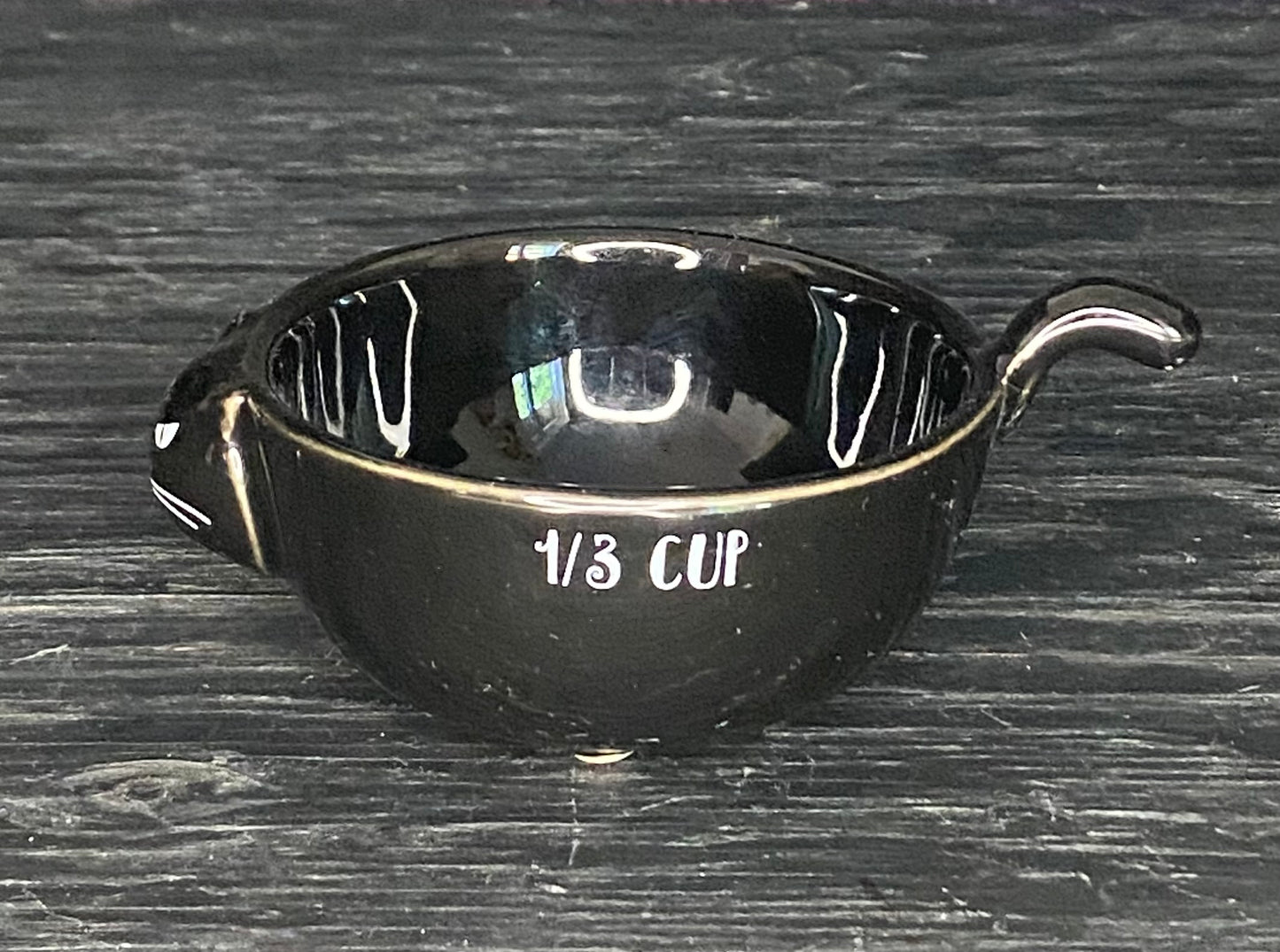 Black Cat Ceramic Measuring Cups