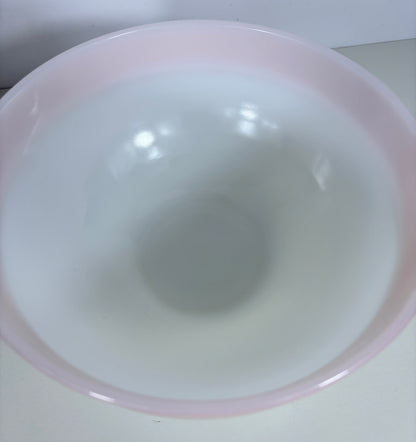 Fire King 9 Inch Pink Colonial Band Mixing Bowl