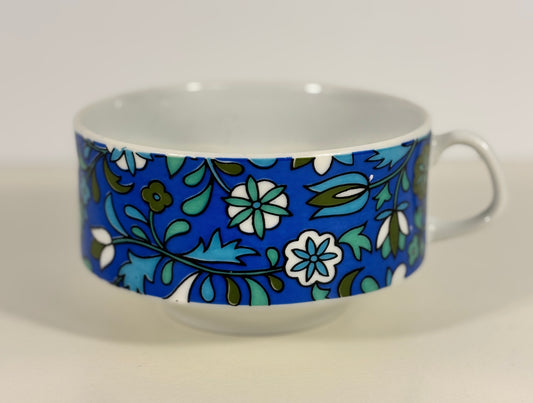 Holt Howard Flower Power Floral Flat Latte Cup