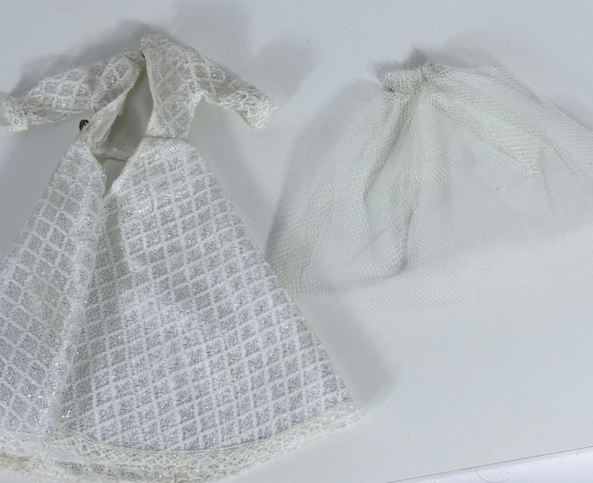 Barbie Vintage Lace Wedding Gown and Veil