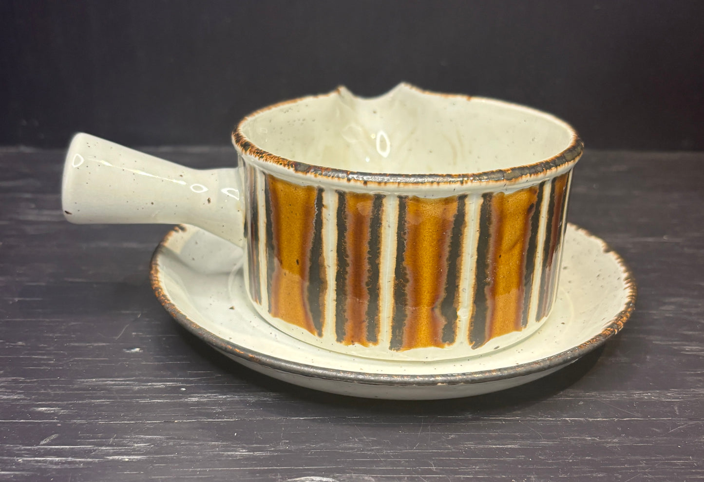 Stonehenge Midwinter Earth Gravy Boat and Saucer