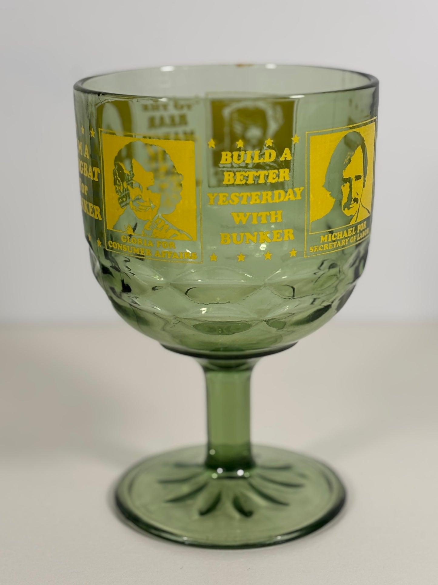 1972 Archie Bunker for President Glass