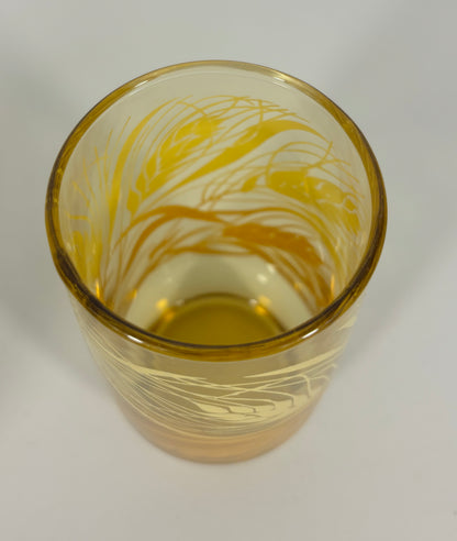Anchor Hocking Amber Wheat Tumbler Drink Glass