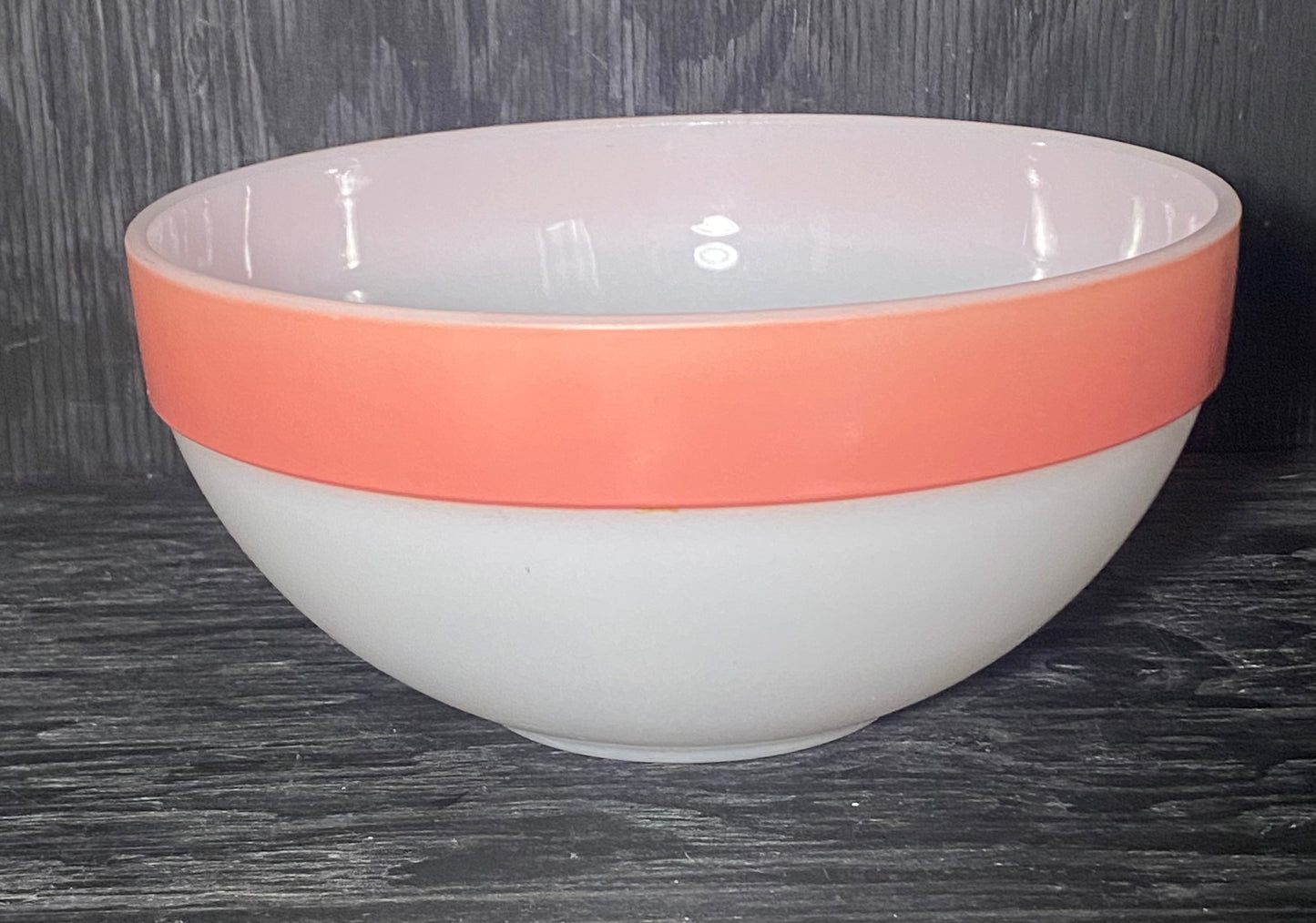 Fire King 9 Inch Pink Colonial Band Mixing Bowl