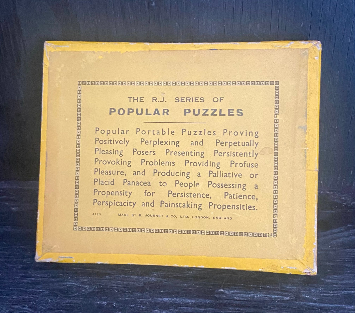 Journet and Company Vintage Handheld Puzzle Games