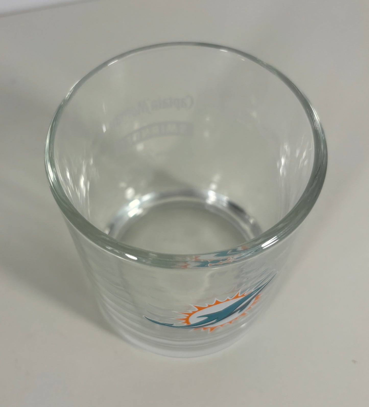 Miami Dolphins Rock Glass