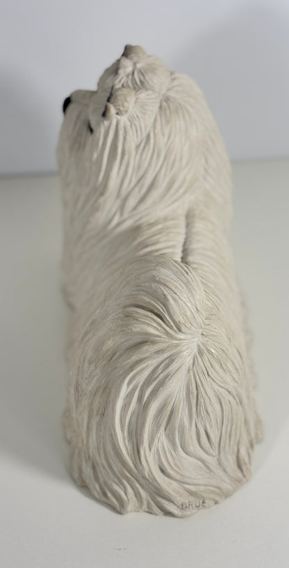 Sandicast Sandra Brue Maltese Dog Statuette