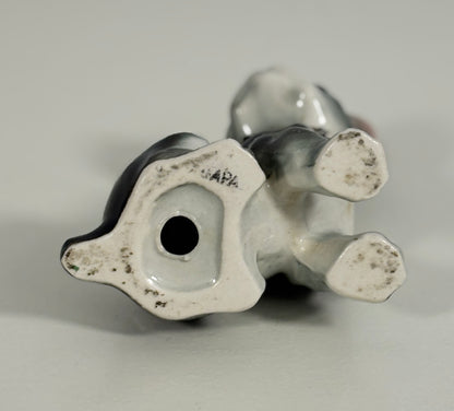 Japan Vintage Boston Terrier Figurine with Collar