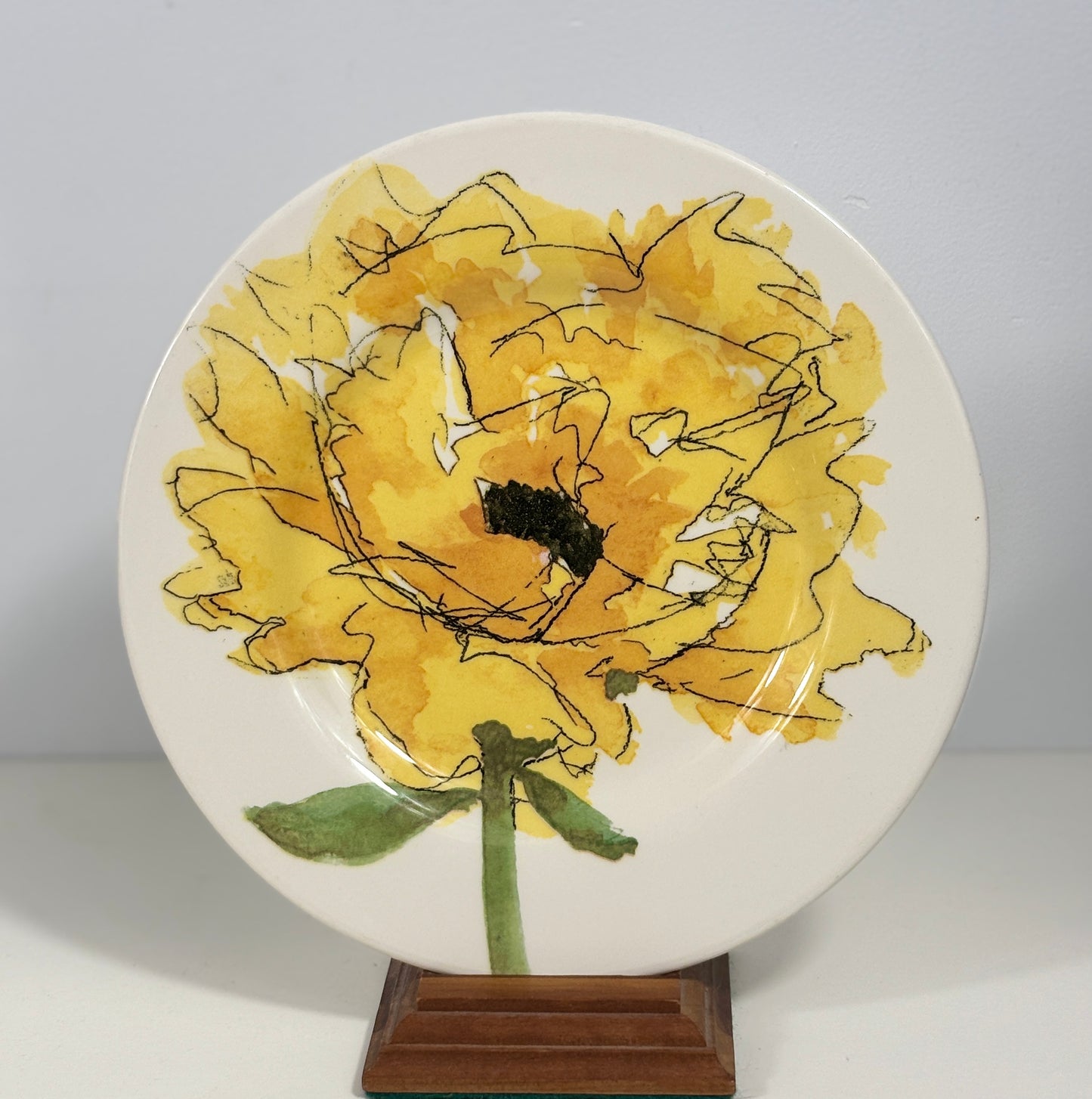 Royal Stafford Yellow Poppy Salad Plate
