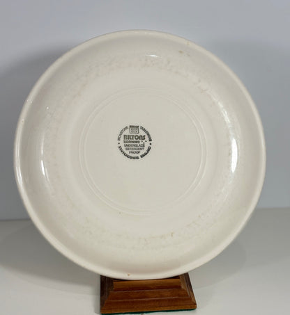 Biltons Brown and Rust Red Rim Dinner Plates