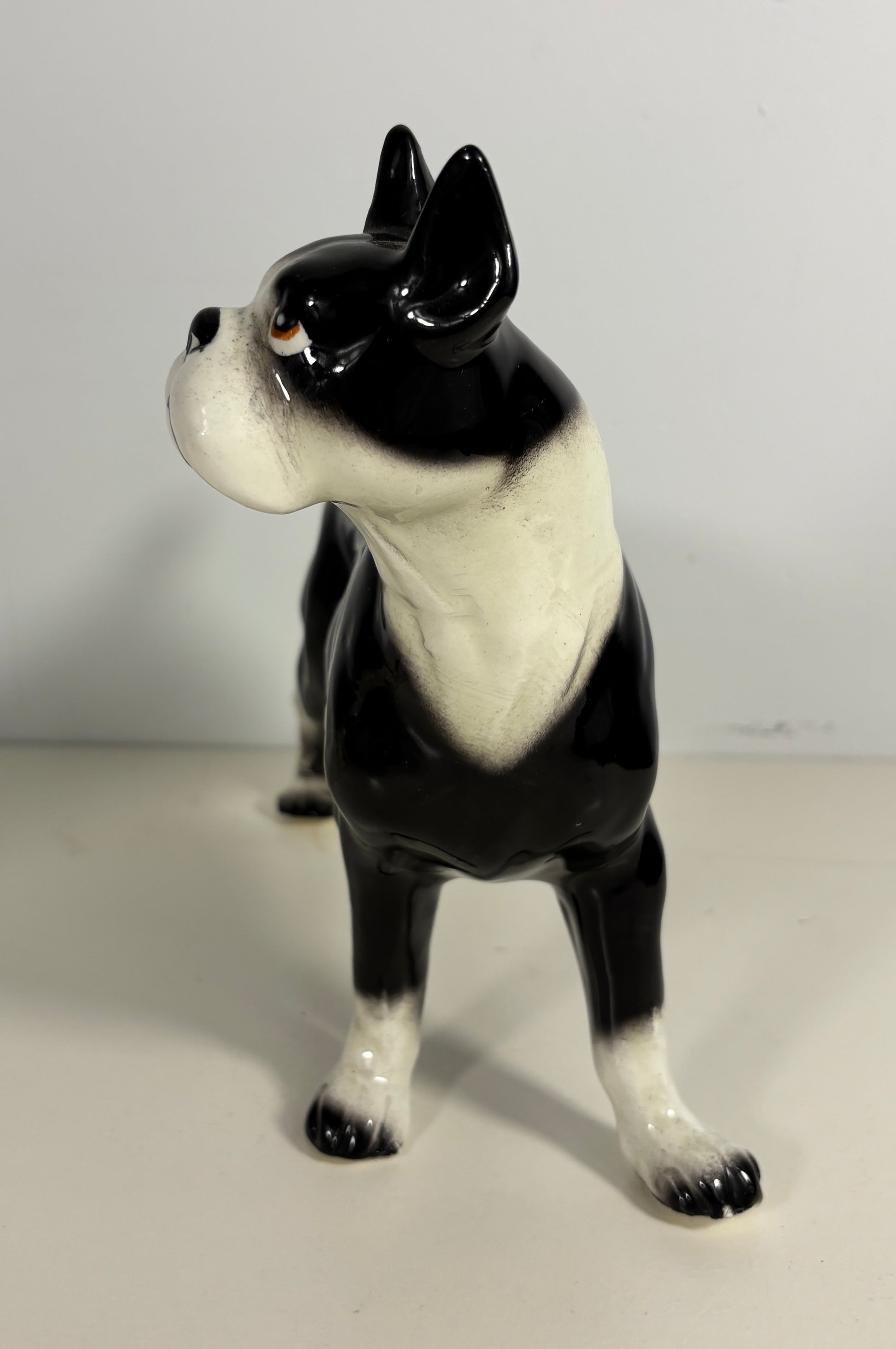 Vintage Rare Japan Boston Terrier Dog Planter