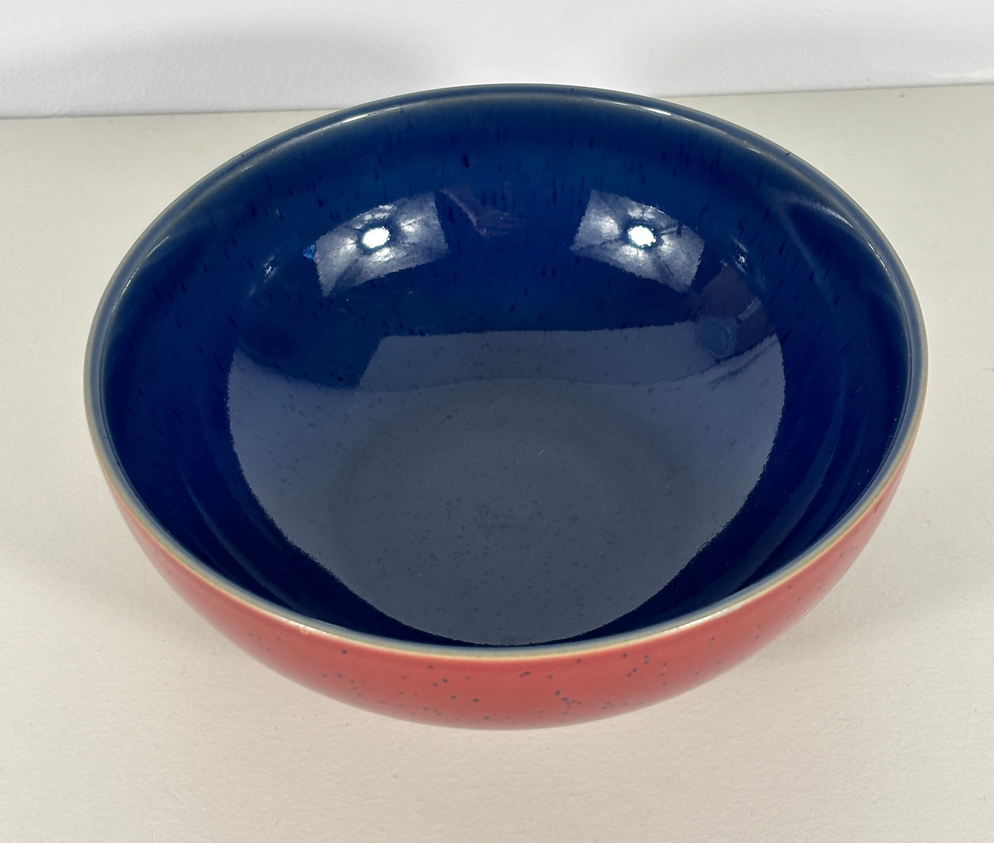 Denby Harlequin Red and Blue Bowl