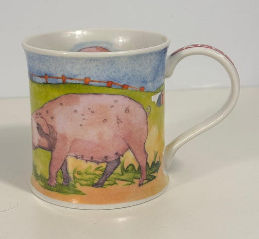 Dunoon Emma Ball Home Farm Pig Theme Mug