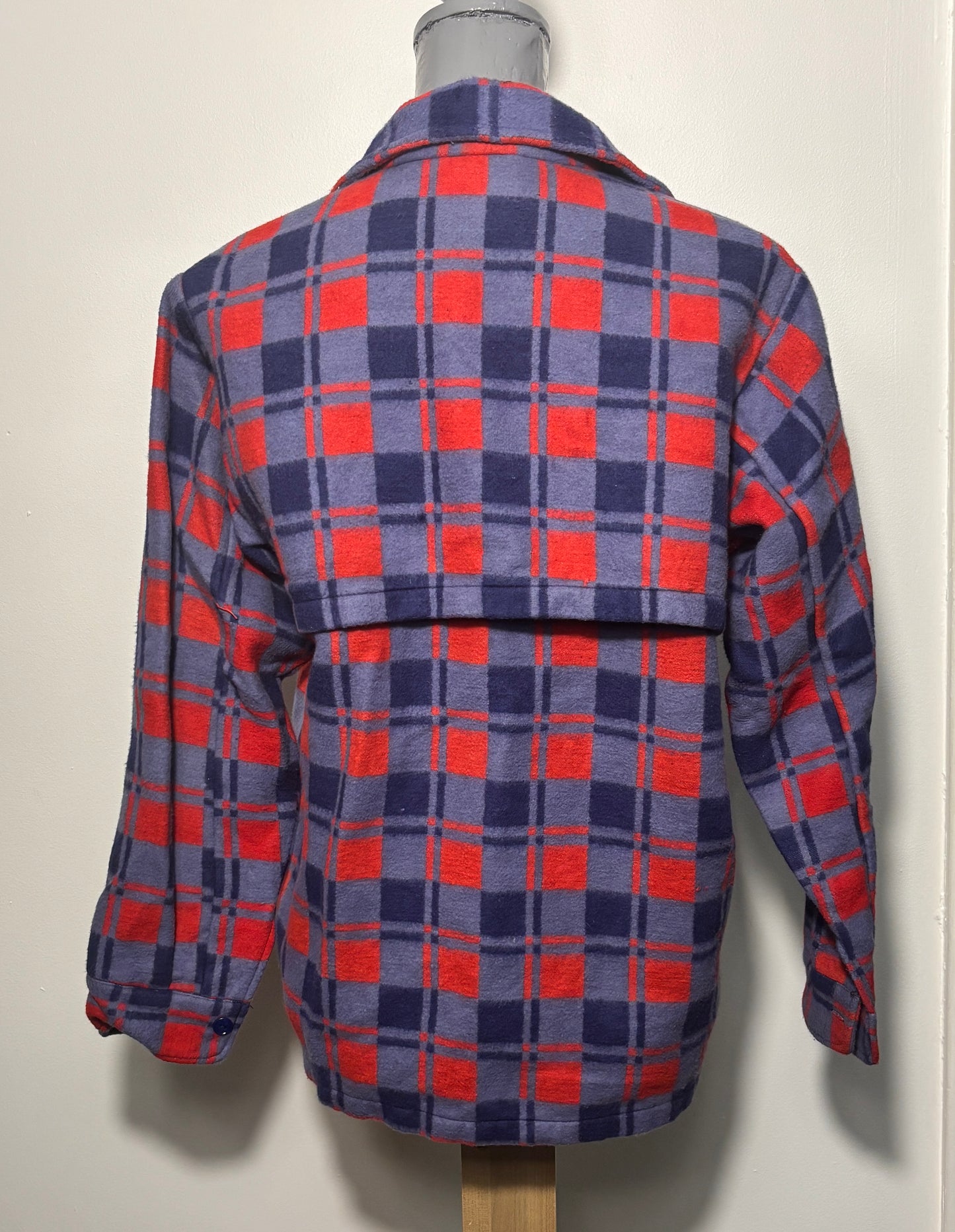 Vintage Champion Blue Red Flannel Lumberjack Shirt Adult M
