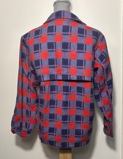 Vintage Champion Blue Red Flannel Lumberjack Shirt Adult M