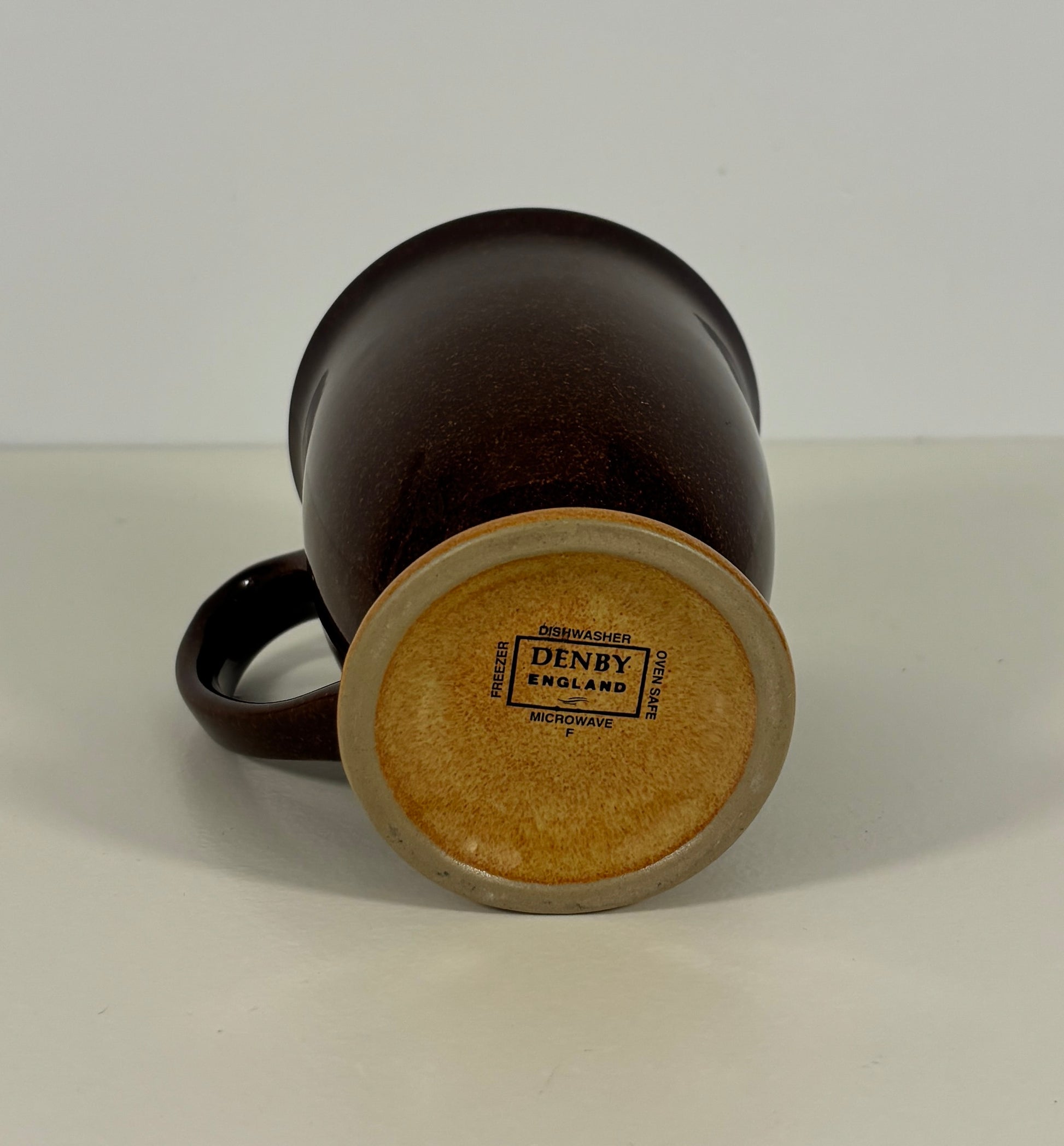 Denby Chefs pedestal mug with brown glaze