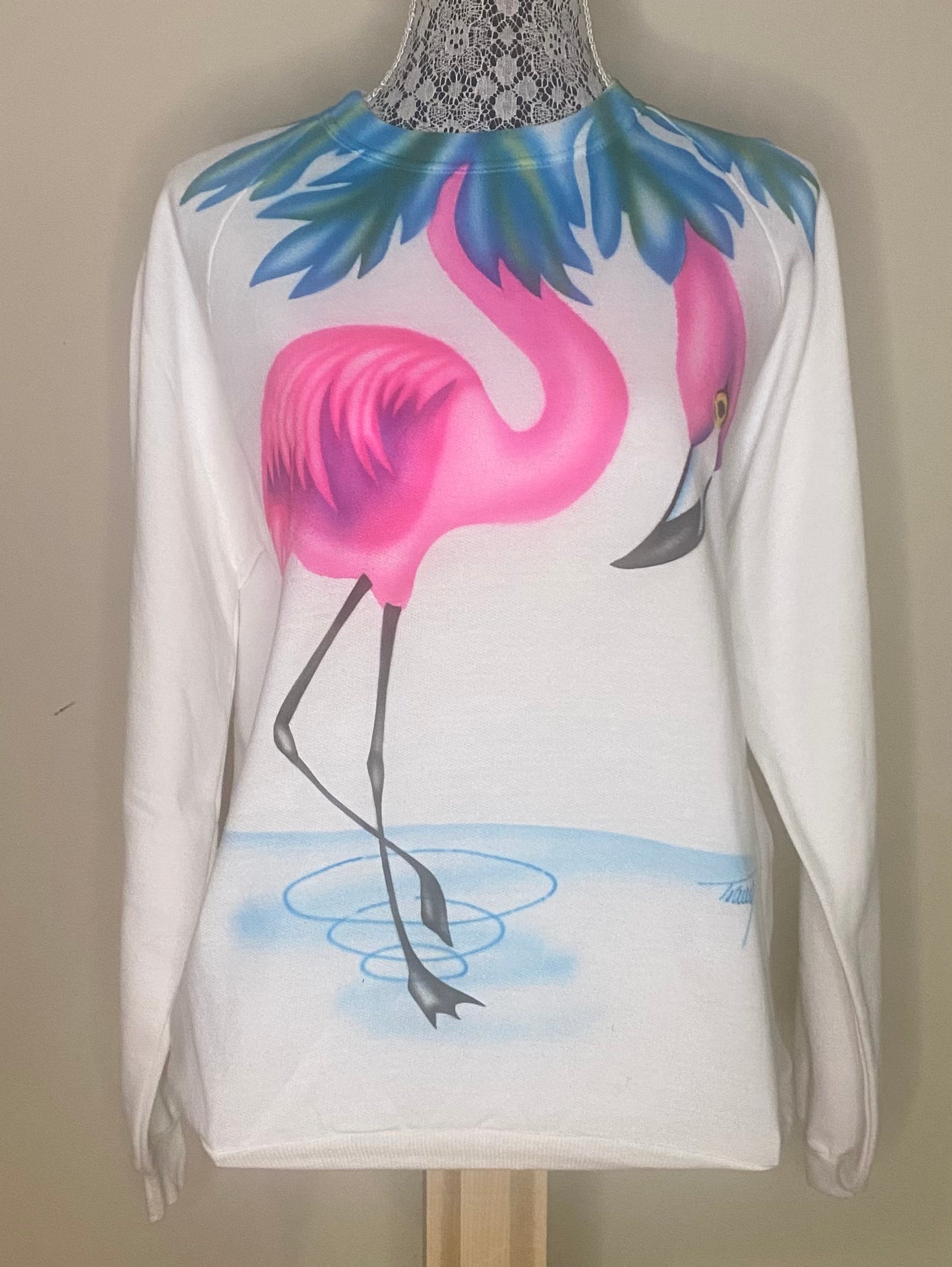 Jam Jams Canada Vintage Pink Flamingo Women’s Sweatshirt