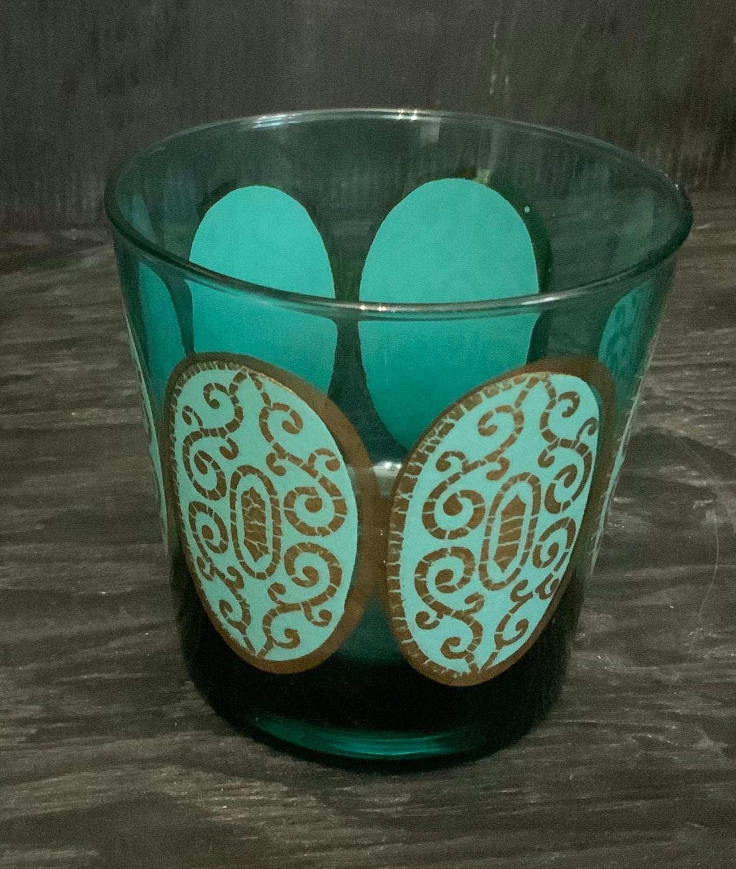 Mid Century Turquoise  Glasses