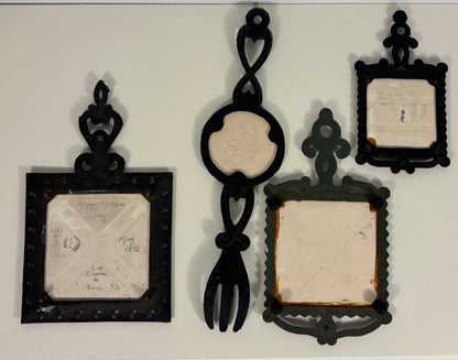 Cast Iron and Tile Vintage Trivet Collection