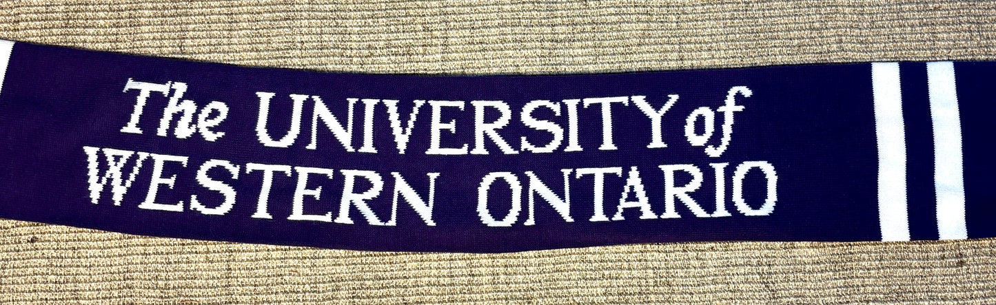 University of Western Ontario Embroidered Scarf